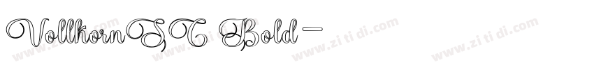 VollkornSC Bold字体转换